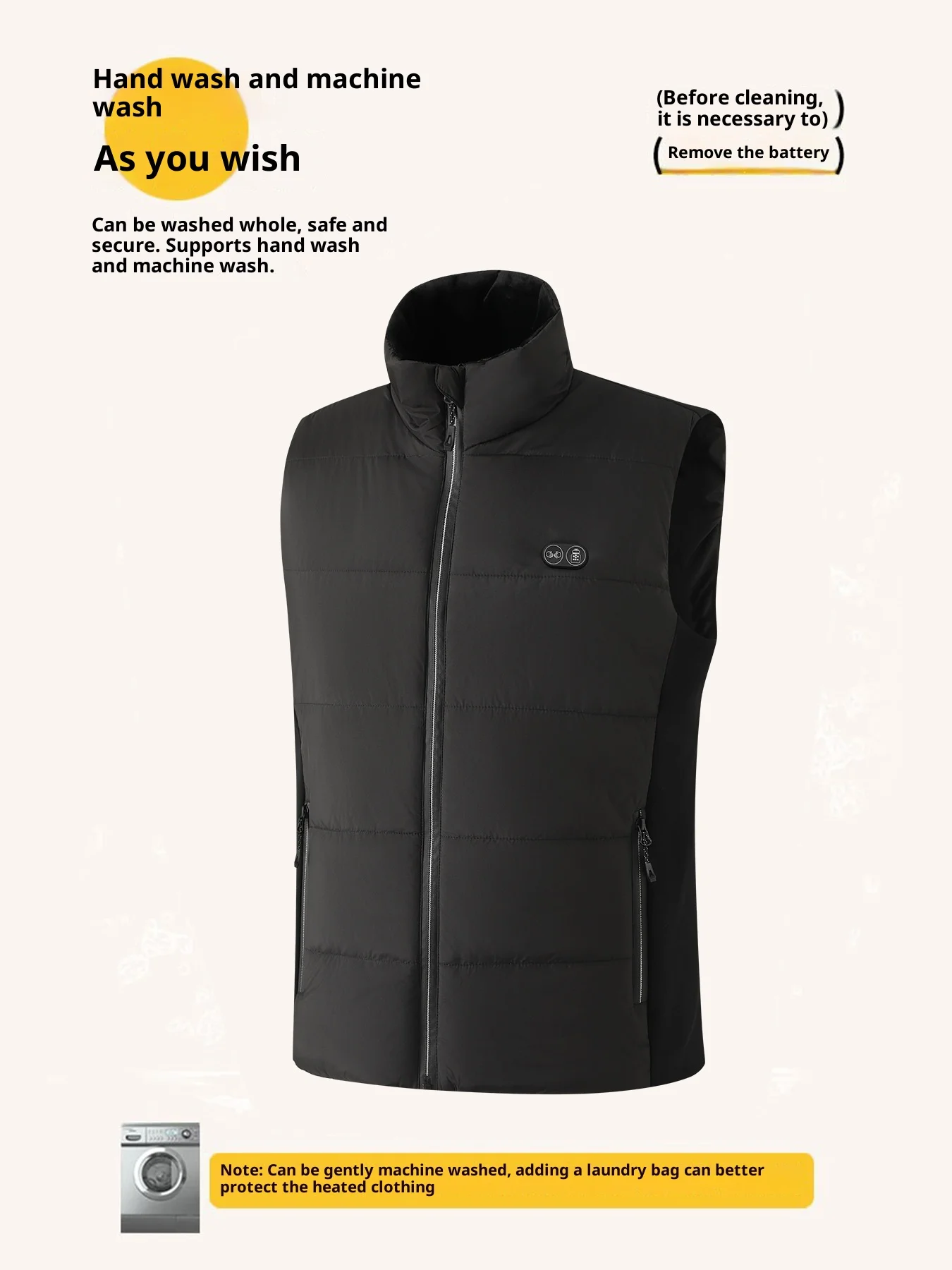 Neue Smart Heizung Weste Männer Frauen 17 Zonen Dual Control Temperatur Fleece Stehkragen USB Elektrische Thermische Winter Weste – Detail 23