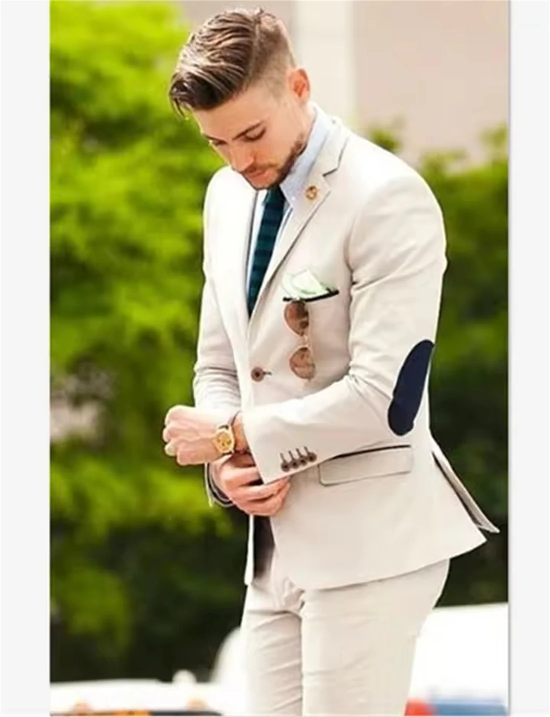 

Men's Suits Tailor-Made Groom Tuxedos 2 Pieces Italian Man Suit Blazer Wedding Prom Dinner Wedding Clothes (Jacket+Pants)