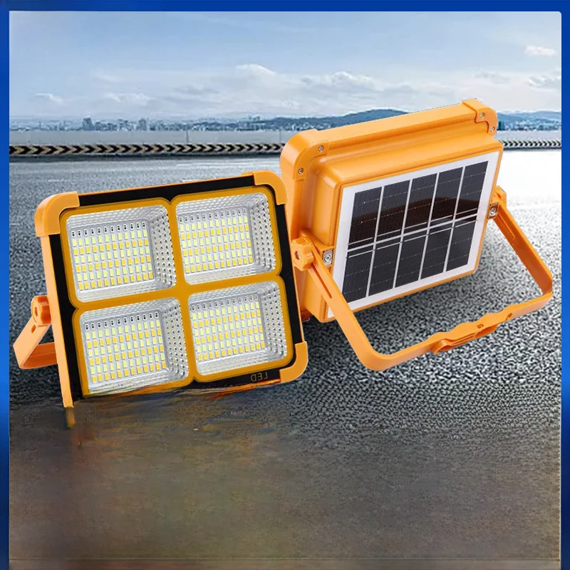 Factory Outdoor Stall Bright Mobile Spotlight Rechargeable Endurance Lighting Portable Flood Light