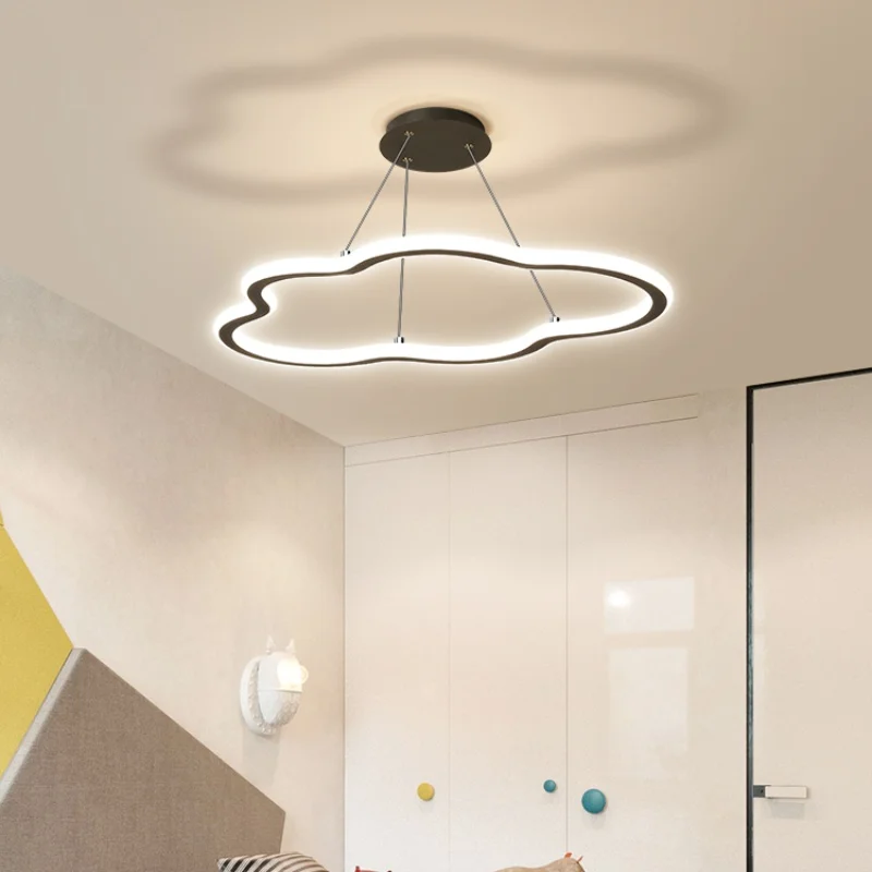 

Nordic minimalist modern lines cloud shaped pendant lights for children's rooms bedrooms study rooms restaurants hanging lamps