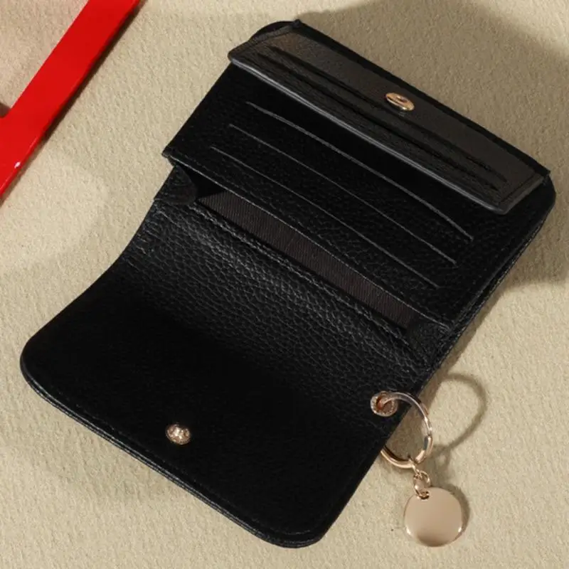 1 Stück Vintage Einfarbige Kurze Geldbörse Tragbare Bifold-Münzbörse Damen-Kreditkartenhalter Geeignet für Geschäftsreisen oder Ausflüge