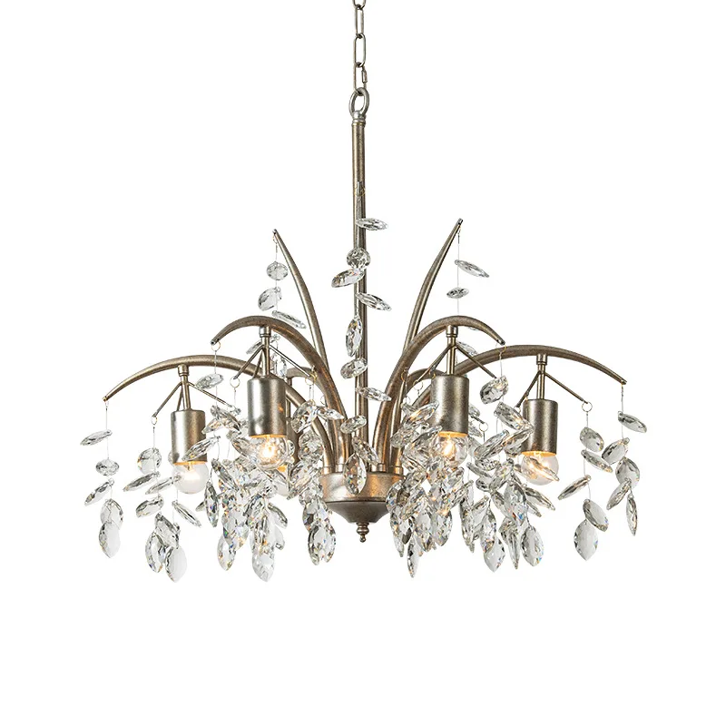 French personalized lighting retro nostalgic bedroom study crystal lamp y