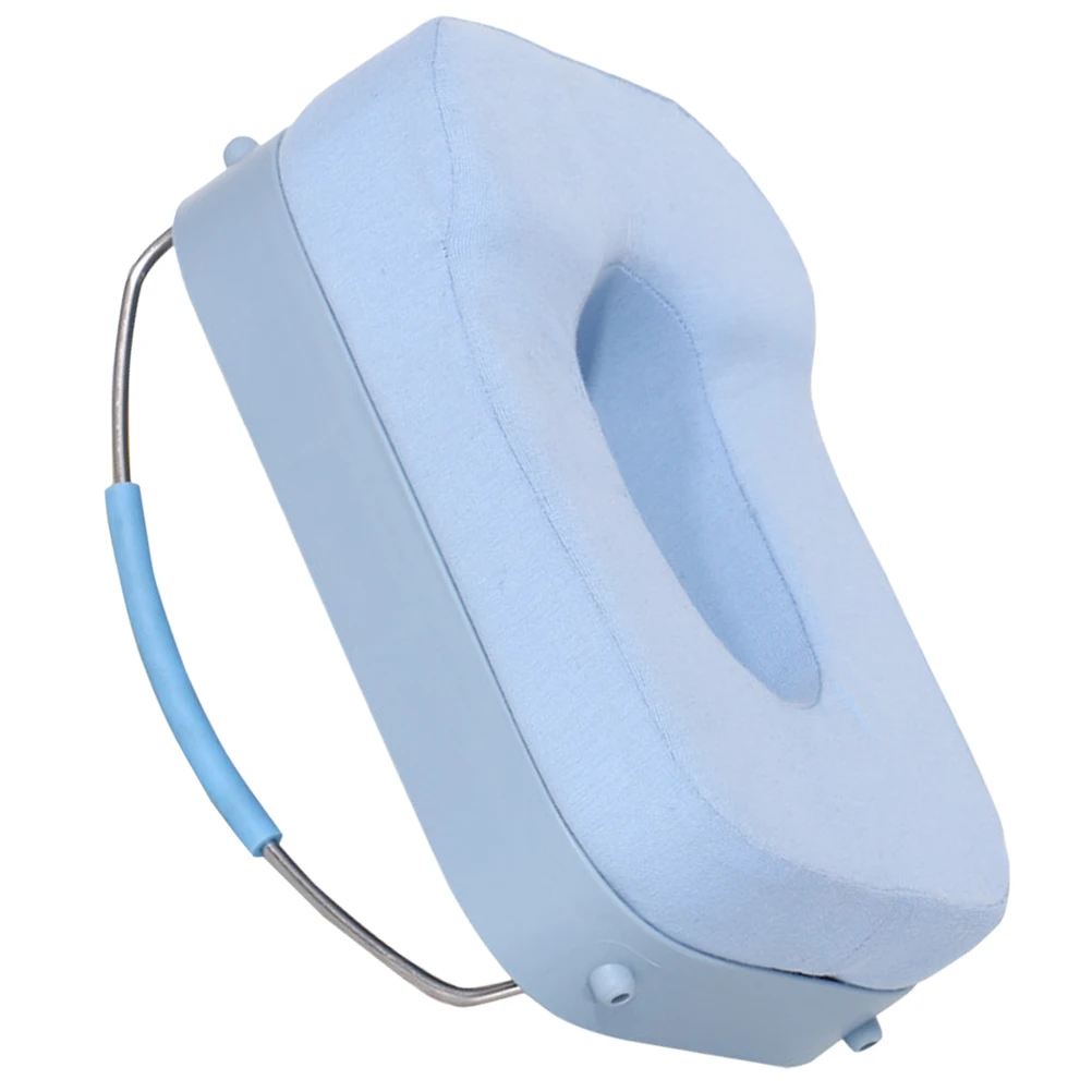 

Portable Nap Pillow Kids Lightweight Foldable Classroom Desk Hole Blue Soft Ergonomic Travel School Tabletop