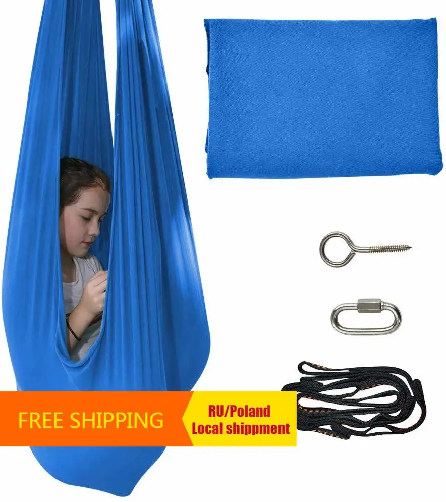 Quility Indoor Therapy Swing for Kids with Special Needs Lycra Snuggle Swing  Cuddle Hammock for Children