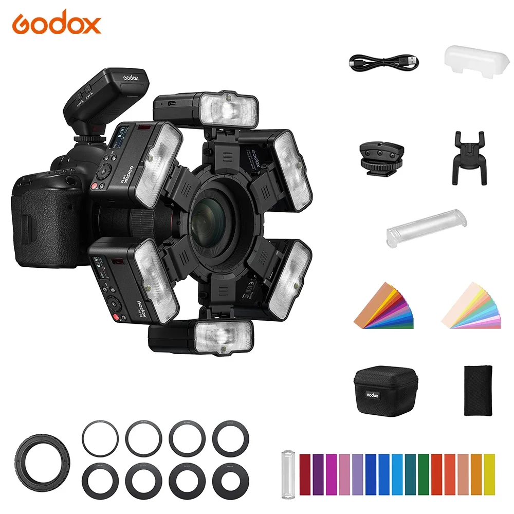 Godox MF12 Macro Flash Color Light 2.4GHz Wireless X System TTL Flash Speedlite For Nikon Canon Sony FUJIFILM Olympus Camera