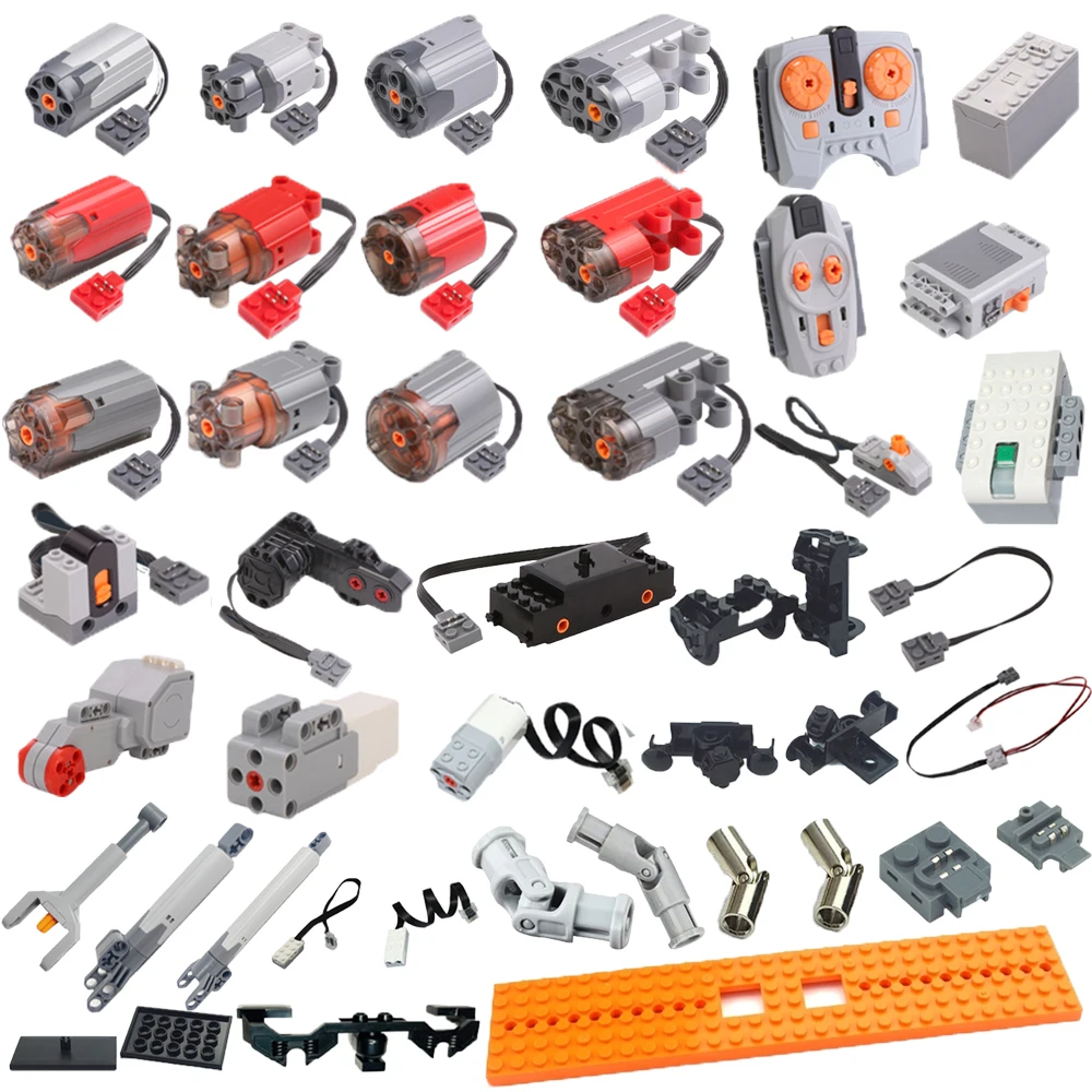 Power Function Building Block Technical Motor Parts Multi PF Tool Compatible 8293 8883 Car Train M L XLServo Motor Bricks Toy