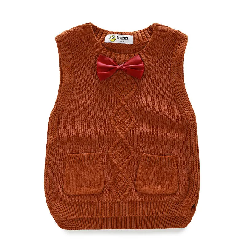 New Children's Vest for Boys Spring Autumn Knitted Baby Vests Fashion Waistcoat for Boys Baby Clothes Kids Tops Jackets colete image 5