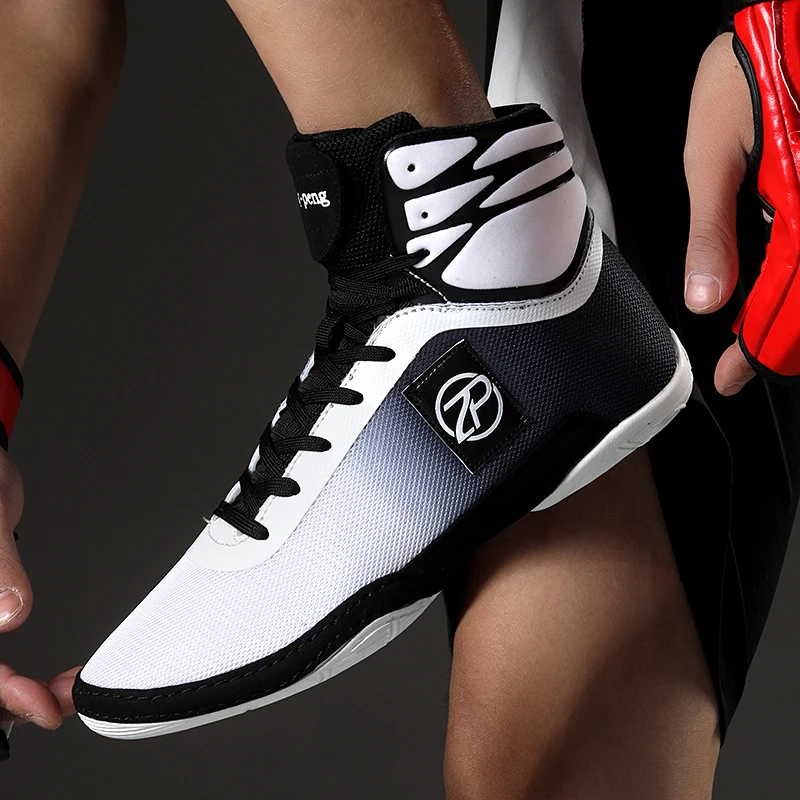 Neue Stil Männer Frauen Wrestling Schuhe Atmungsaktive Boxing Sneakers Powerlifting Bodybuilding Schuhe Non Slip Boxen Training Boot