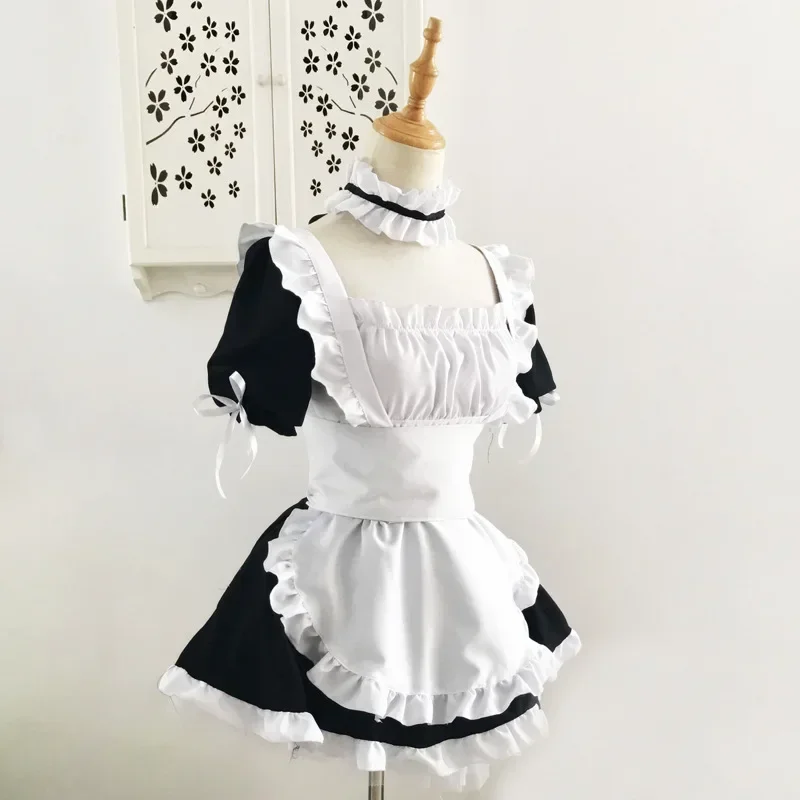 Anime Yosuga no Sora Kasugano Sora strój pokojówki kostiumy Cosplay kobiety seksowny fartuch sukienka Meidofuku Lolita