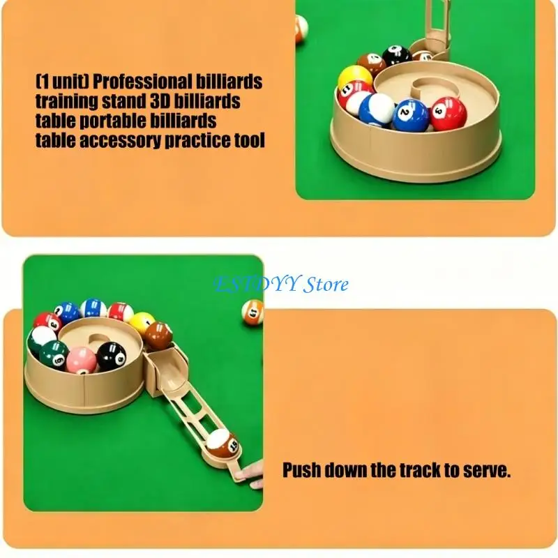 

G6DE Billiard Pool Accessory Precisions Training Rack Pool Table Practice Tool Rack Billiards Pool Ball Rack Training Aids