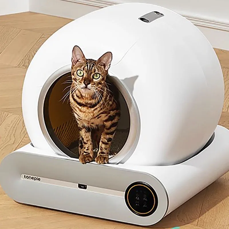 

Automatic Cat Litter Box Super Large Smart Cat Toilet Automatic Cleaning Closed Deodorizer Electric Poop Shovel Pet Supplies