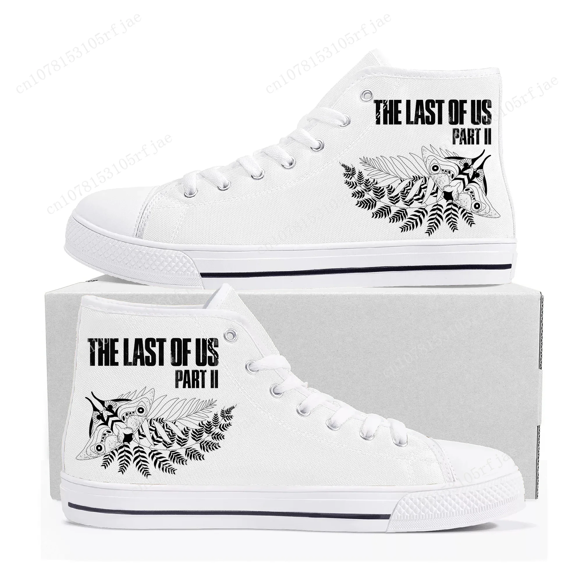 The Last of US Part II High Top Sneakers Cartoon Game Mens Womens High Quality Canvas Shoes Casual Fashion Tailor Made Sneaker