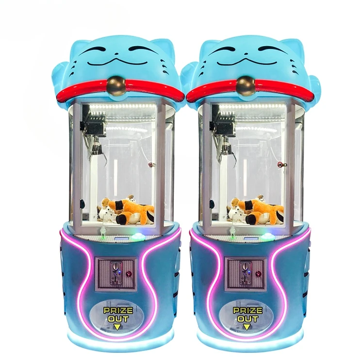 Electronic coin slot tiger 2 toy crane gift claw crane game console for sale