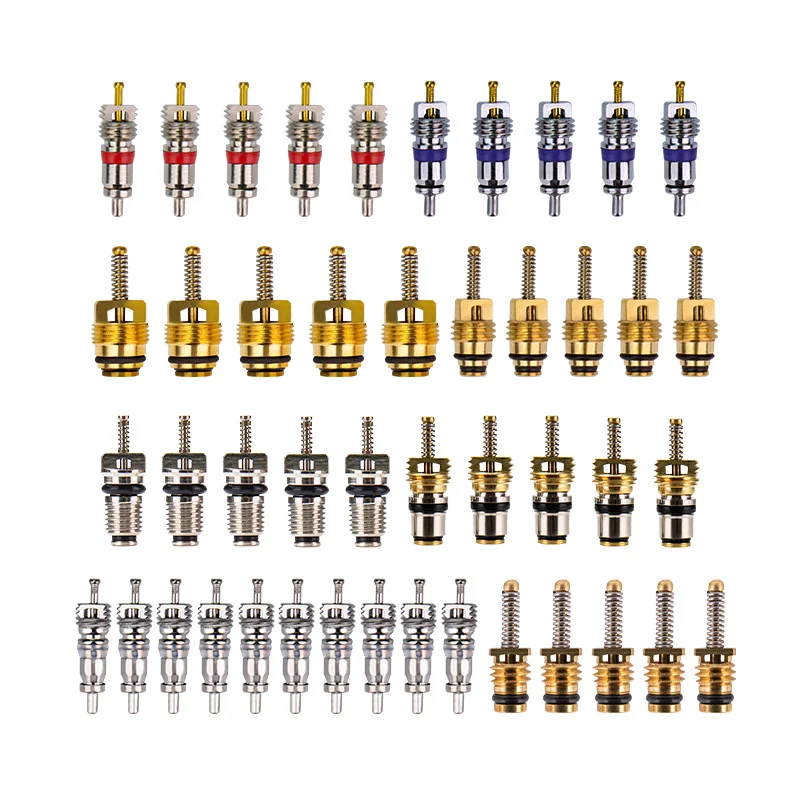 Valve Core Assortment Set for R12 R134a BMW Mercedes Benz Honda Toyota Volkswagen VW Volvo