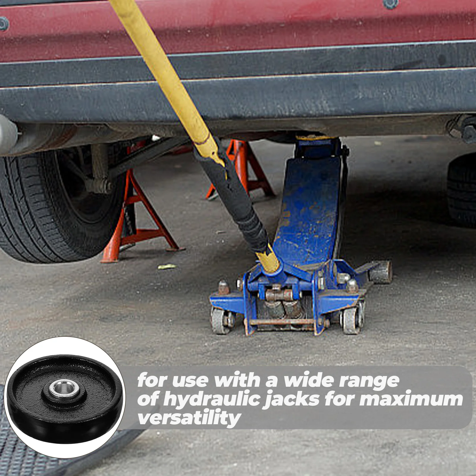 Sturdy Jack Roller Professional Bearing Wheel Multi-use Jack Part Jack Accessory Utility Jack Heavy-Duty Jack for Tractor Truck