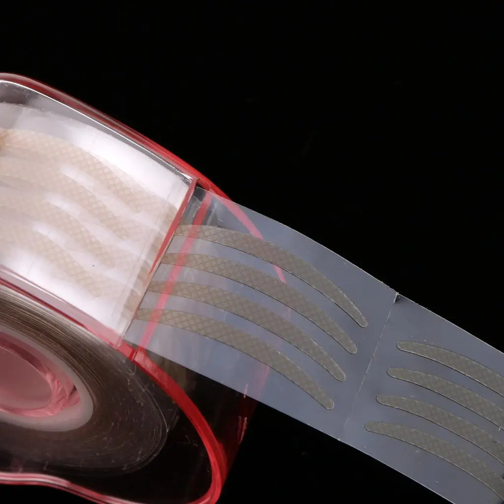 이중 눈꺼풀 스트립 투명 섬유 눈꺼풀 스티커 메이크업 도구 반짝이는 아이라이너 컬러드 아이 콘택트