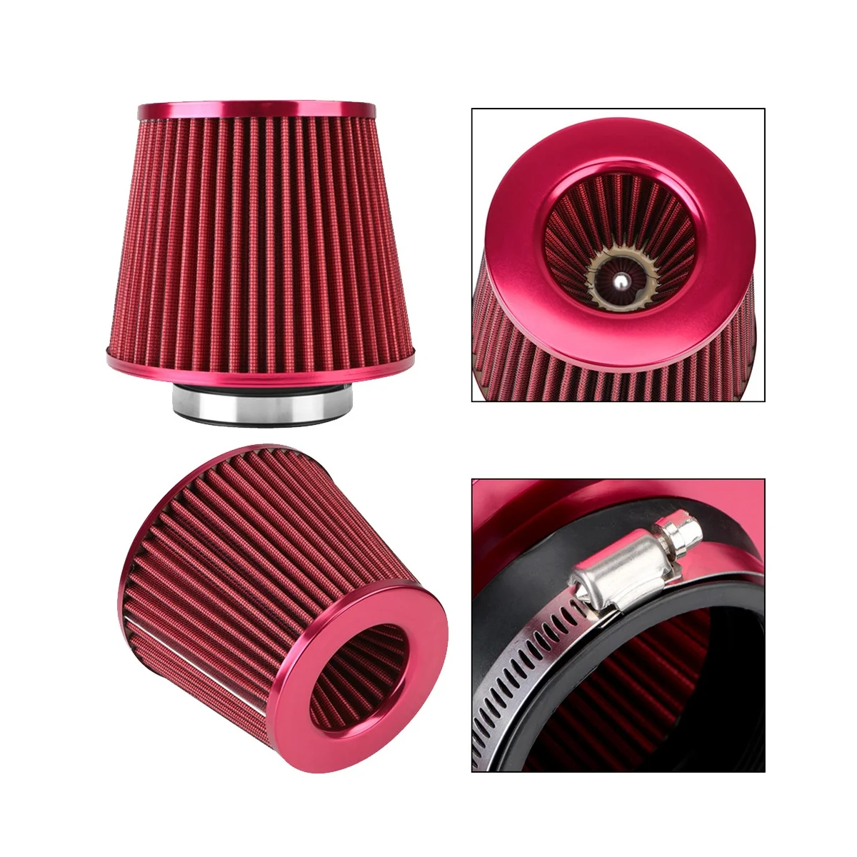 76mm Air Filter Mushroom Head Filter Exhaust Filter Intake Filter Universal Car Supplies