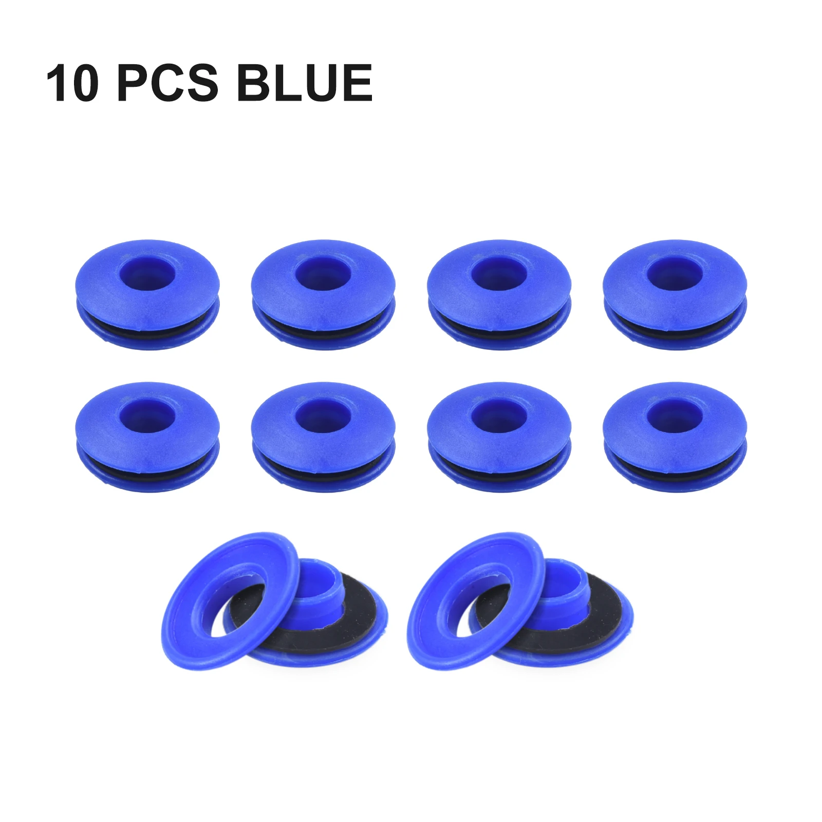 10/50PCS Plastic Eyelets Set Round Eyelets Tarpaulin Eyelets Solar Cover Pool Fabric Punching Tool