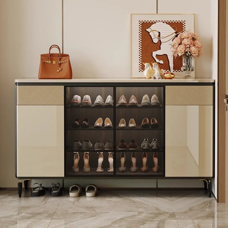 

Удобная полка-органайзер для обуви: современный шкаф для хранения в гостиной, дизайнерская мебель для прихожей и дома