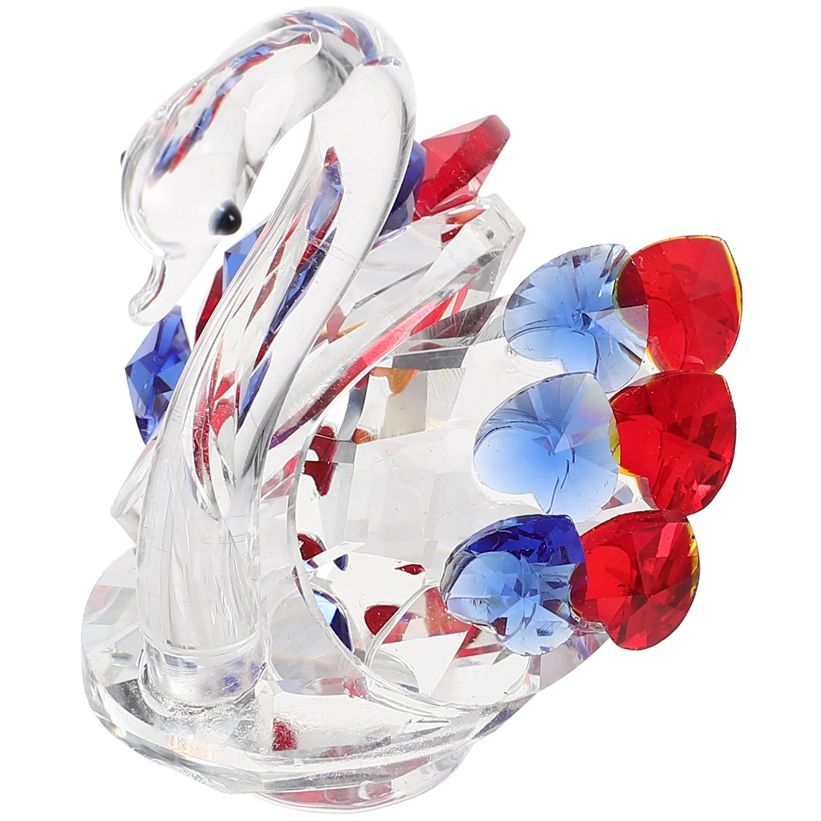 

Creative Crystal Swan Decor Natural Touch Elegant Design for Living Room Bedroom Dining Room Tabletop Office Desktop Swan