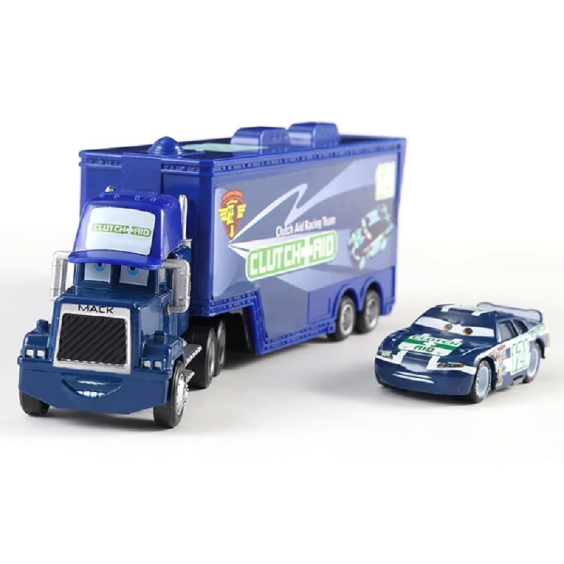 Autos und LKWs mit Anhänger, Modellautos, Anime-Figuren, Mack Semi-Hauler, Rust-eze Rennwagen, Spielzeug-Containertrucks, Kindergeburtstagsgeschenke – Detail 13