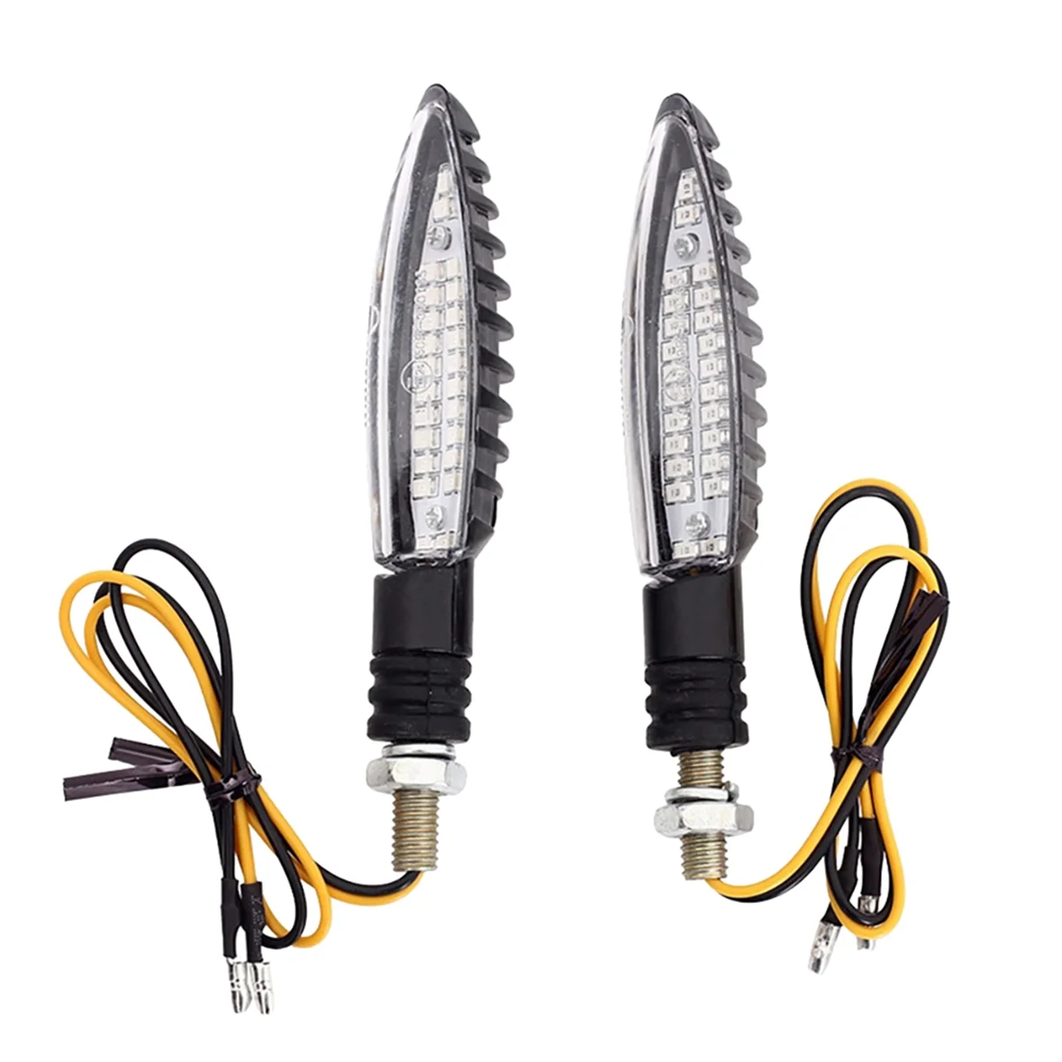 Motorcycle Turn Signal LED Light E24 Flowing Water Flashing Indicator Bendable Tail Stop Signal Light for Yamaha Honda