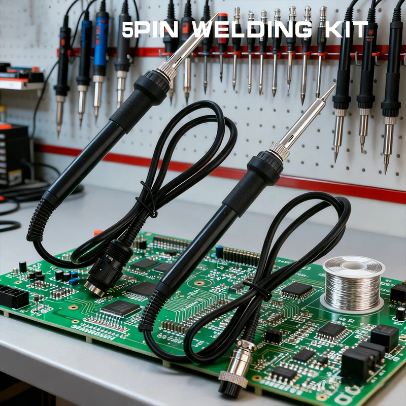 

936 Electric Soldering Solder Iron Station 5pin Welding Hot Gun 50W 24V Replacement Repair Tool High Quality DIY Welding Kits