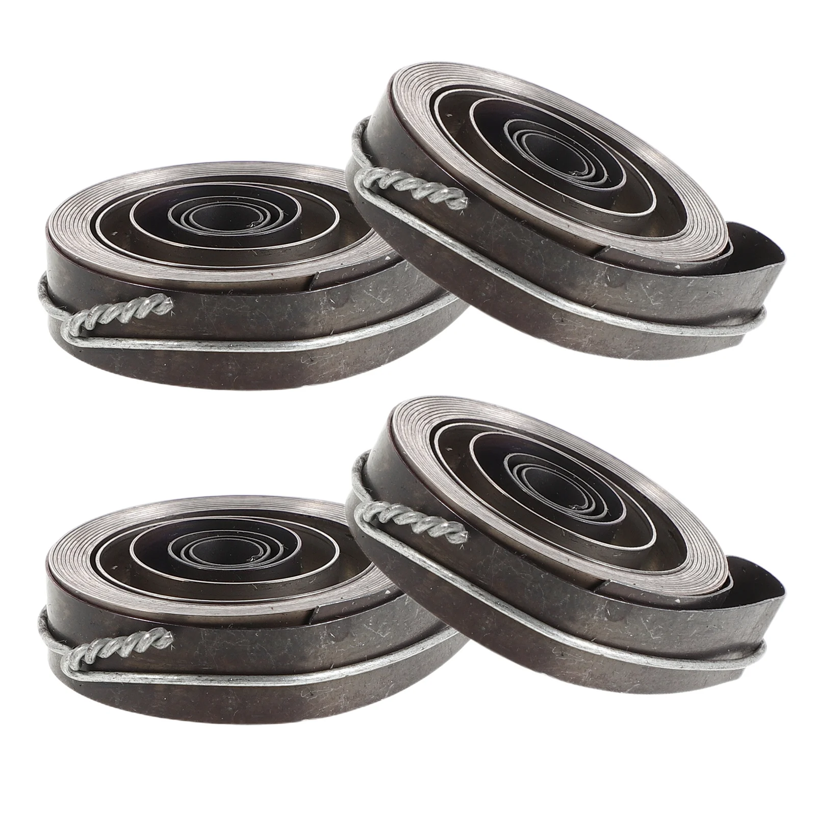 

4pcs Steel Mechanical Clock Mainspring Replacement For Wind-Up Alarm Clocks Universal Fit Silent Long-Lasting Repair