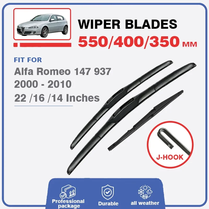 Car Front Rear Wiper Blades For Alfa Romeo 147 937 22