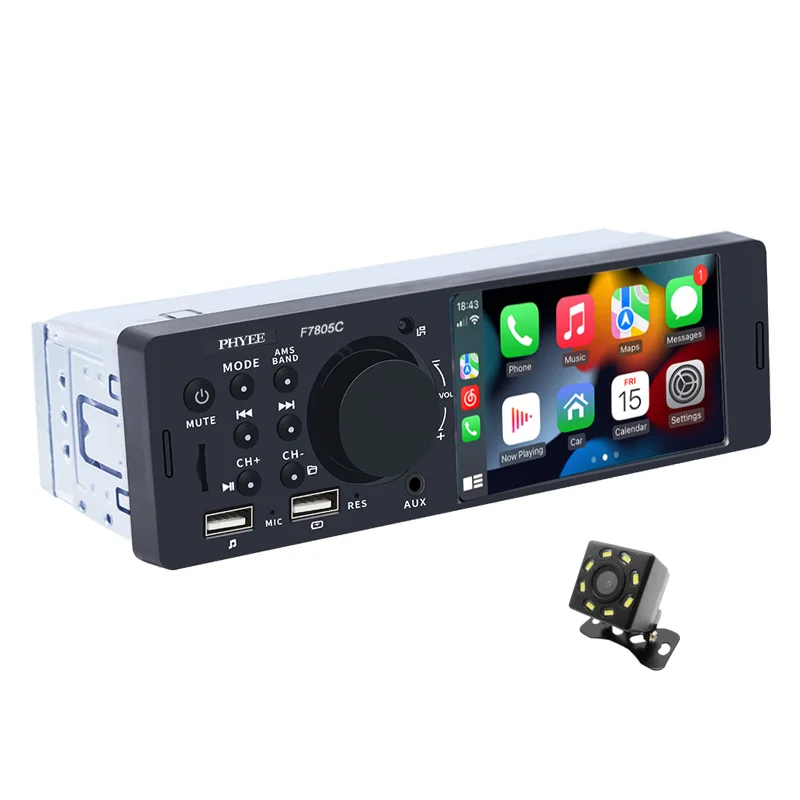 1DIN 6.8インチオーディオ Android搭載　CarPlay対応 6.86インチ 1DINカーオーディオ Androidシステム搭載 CarPlay/Android