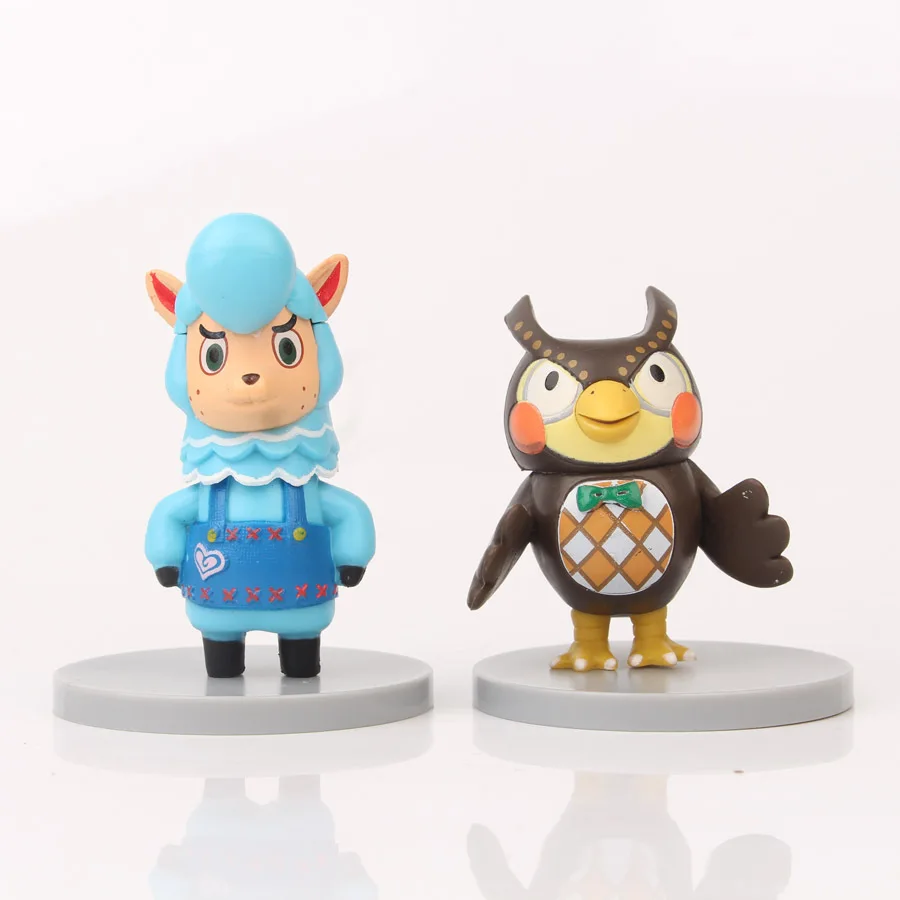 8 قطعة/المجموعة الحيوان معبر آفاق جديدة سايروس K.K ريس إيزابيل اللعب جمع الأزياء اللعب سطح المكتب زخرفة الأطفال هدية عيد الميلاد #4