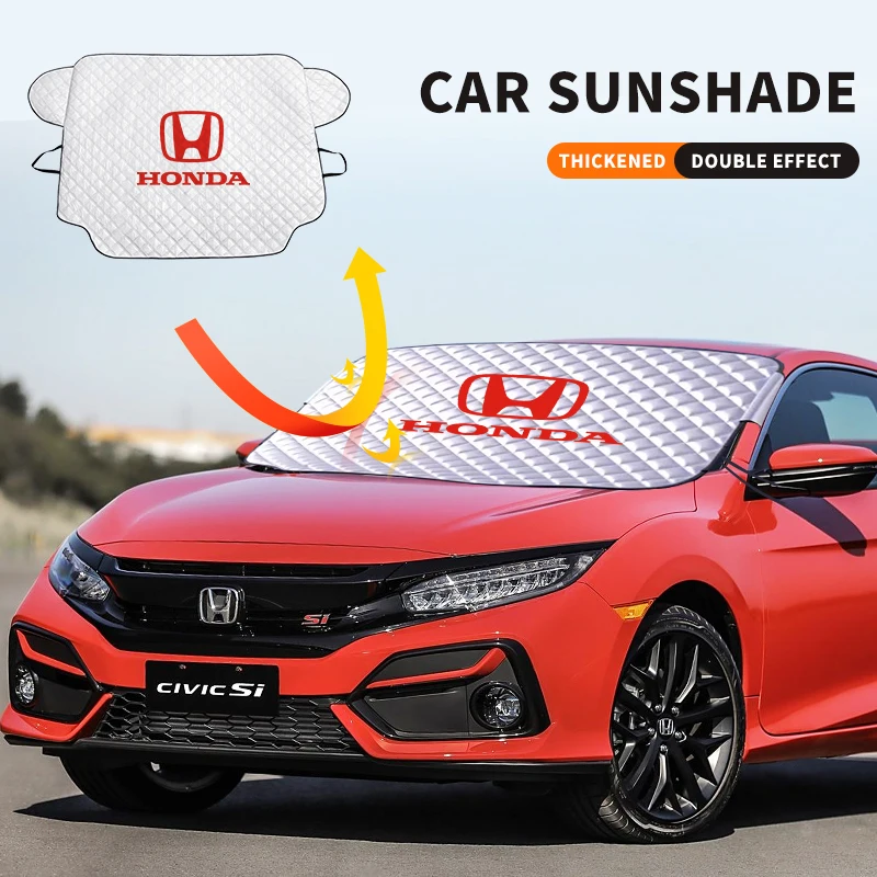 Winter Car Snow Shield Shade Front Windshield Anti-frost Antifreeze Sunshade Cover Sun Shade Protector For Honda Accessories