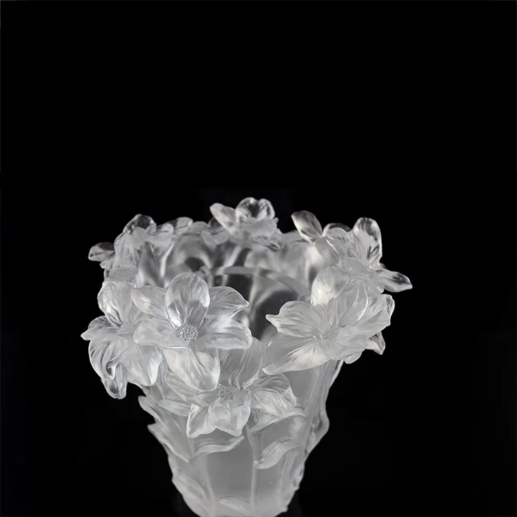 Unique Design Ember Glass for Orchid Vase-Incense Burner Casting Technique-Artistic Home Office Decor for