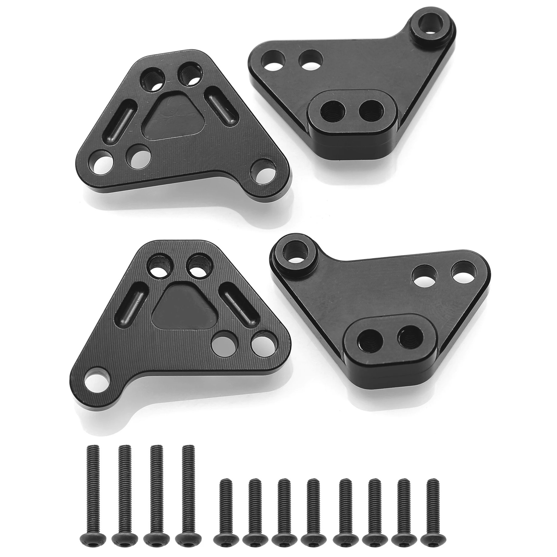 Metal Heighten Front and Rear Shock Absorber Lower Mount Bracket  for 1/10 Traxxas MAXX V2 89086-4 WideMaxx Upgrade Parts