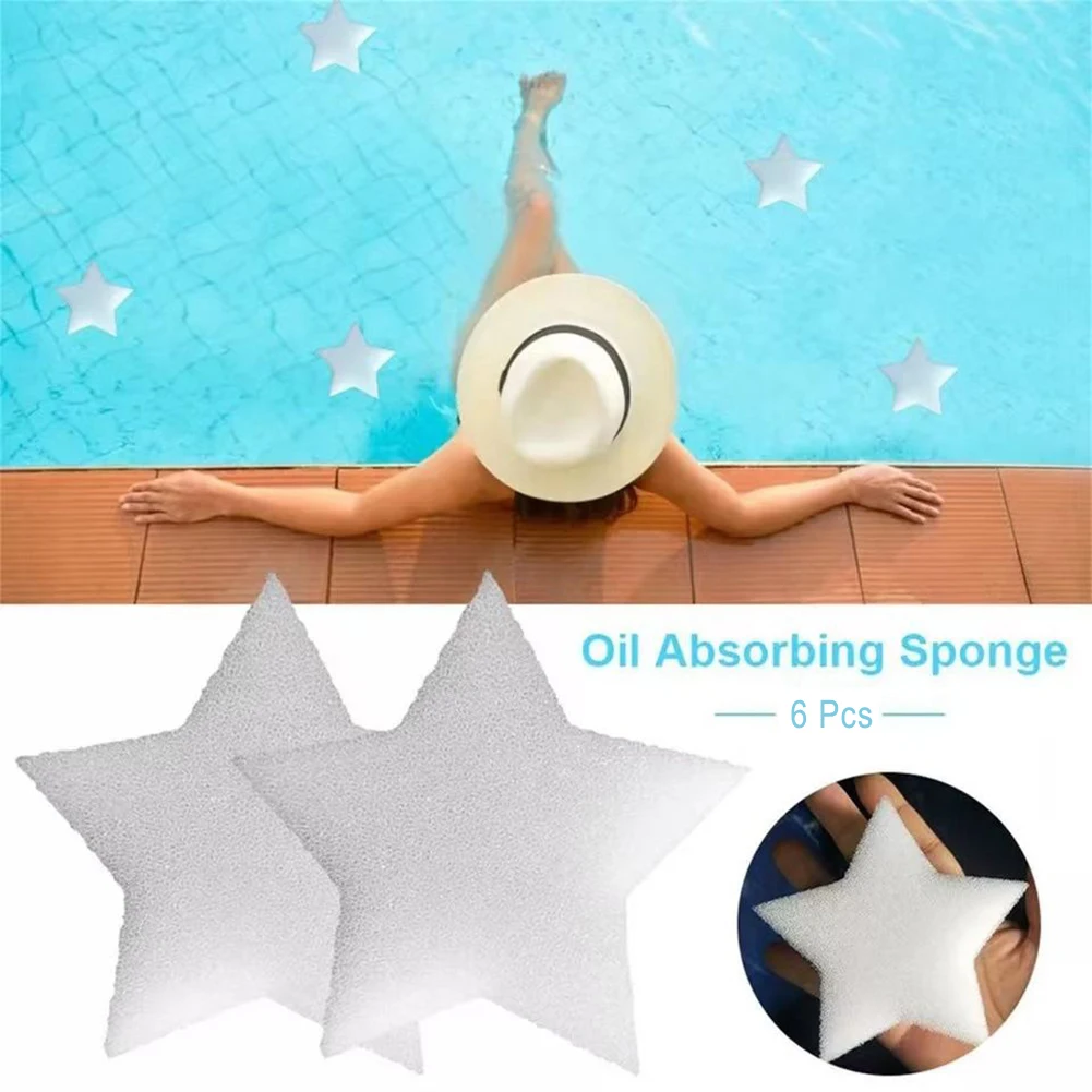 Oil Absorbing Sponge Massage Baths Remover Fish Ponds Floating Scum Spa Swimming Pools Absorber Cleaner Cleaning