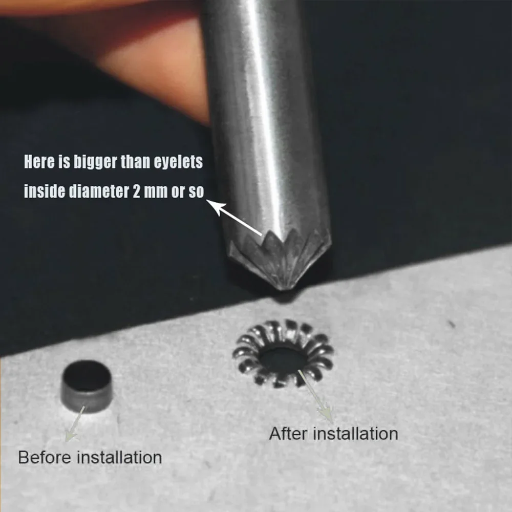 3mm-15mm cracking of eyelet punch tool. Hollow tube tools.Eyelets installation tool.Button mold.Clothing & Accessories