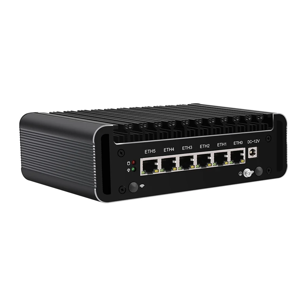 Imagem -02 - Mini Fanless Firewall Router Intel I226-v Celeron J6413 J6412 Elkhart Lake 6x 2500mbps Nics pc Opnsense Proxmox 12th Gen