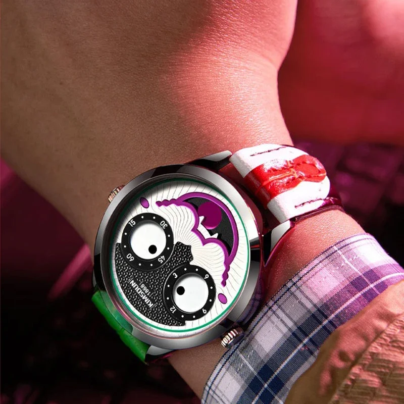 Nuovo orologio al quarzo da uomo personalizzato moda versatile cinturino in pelle casual elegante uomo orologi da polso al quarzo