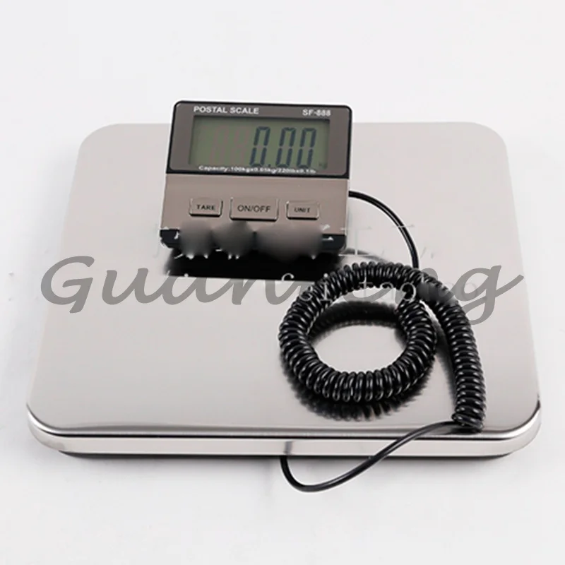Weighing Transport Scale Stainless Steel Surface 100Kg Luggage Weighing Scale