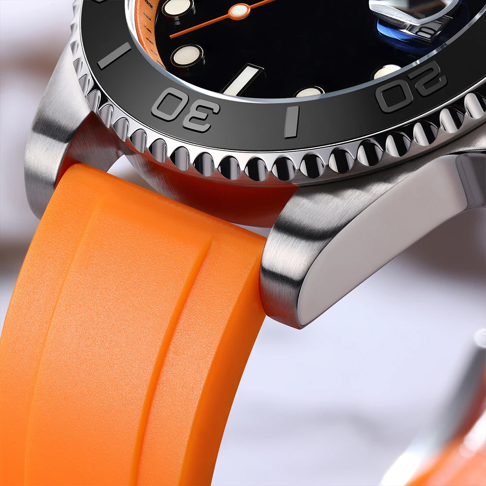 ADDIESDIVE Diver Orologio da uomo Logo personalizzato Nome 41mm Orologio al quarzo 200m Diving Sport Lunetta in acciaio inossidabile Orologi super luminosi