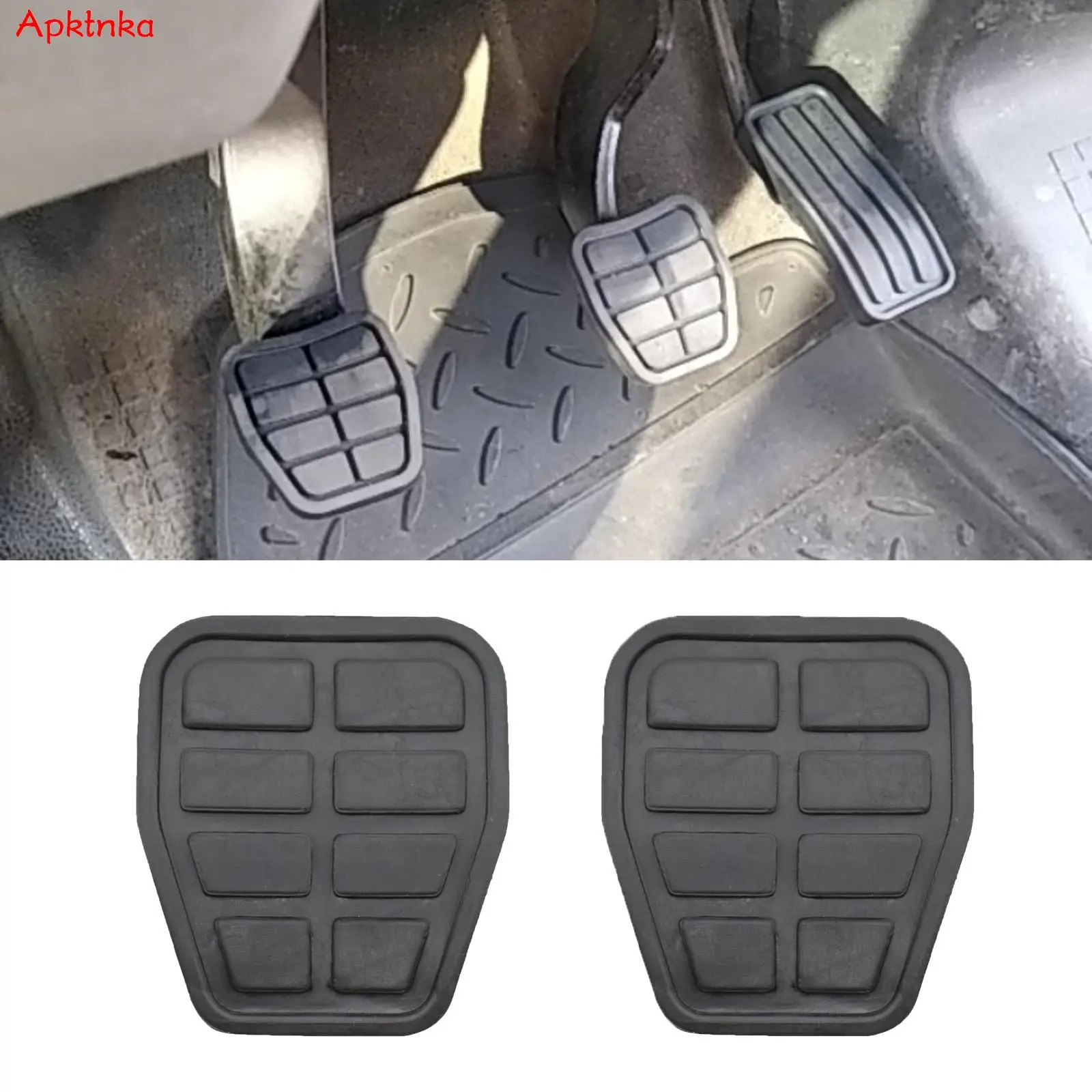 2Pcs Car Foot Pedal Brake Clutch Rubber Pads Cover For VW Golf Jetta MK2 T4 C44 1983 - 1992 1984 - 1992 Car-styling Skid-proof