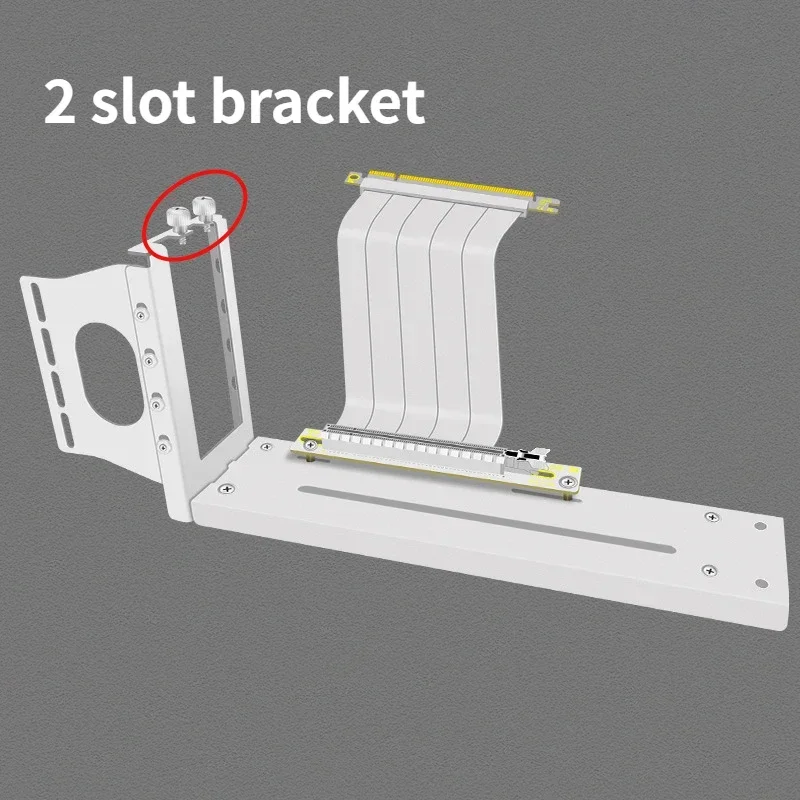 DIY 2/3 Slots Magnetic Vertical Mounting Bracket for Graphics Card Universal 7 PCI GPU Holder for PCIe 3.0 4.0 5.0 Riser PC Case