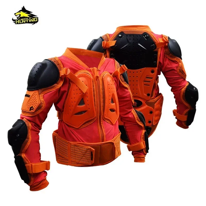 Kids Motorcycle Body Armor Chest Back Protector Hard Shell Breathable Off Road BMX Riding Gear Youth Protective Vest Safety