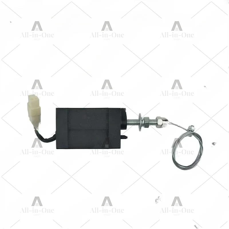 Reinforced Marine Diesel Generator Electronic Controller Solenoid Valve, Large Stroke Shutdown 24V Power-on Pull