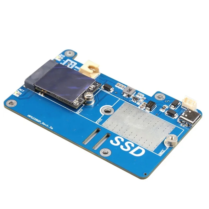 MPS2280P PCIE M.2 NVME SSD HAT para Raspberry Pi 5 compatible con placa de expansión 2280 2230 2242 Gen 3