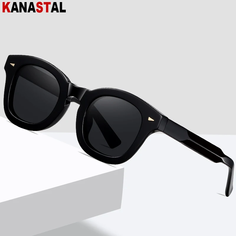 

Women Polarized Sunglasses Men UV400 Sun Glasses Acetate Fibre Eyeglasses Frame Camping Beach Travel Anti Glare Shade Eyewear