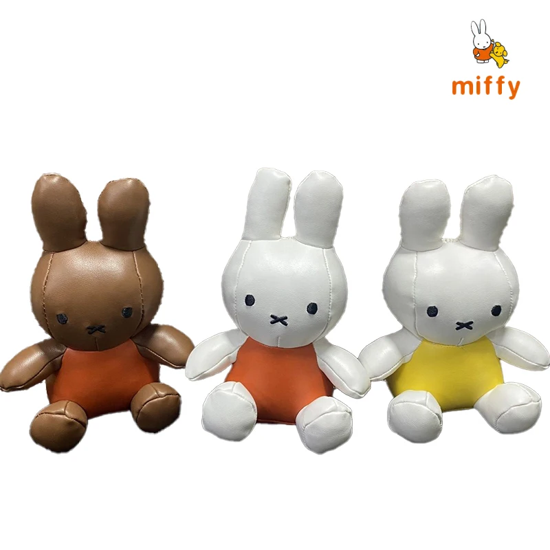 Muñeco de peluche Kawaii Miffy, mochila de juguete de peluche de PU con dopamina de dibujos animados, accesorios de Anime de moda delicada, regalos de cumpleaños perfectos para niñas