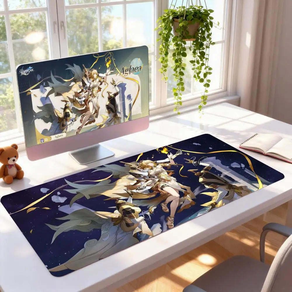 

Honkai Star Rail Aglaea Mouse Pad Rubber Computer Laptop Official Game Super Colored Print Aesthetic Pretty Fashion Luxury Mat