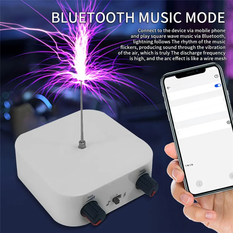 Bluetooth Music For Tesla Coil Arc Plasma Loudspeaker Wireless Transmission Touchable With EU Plug