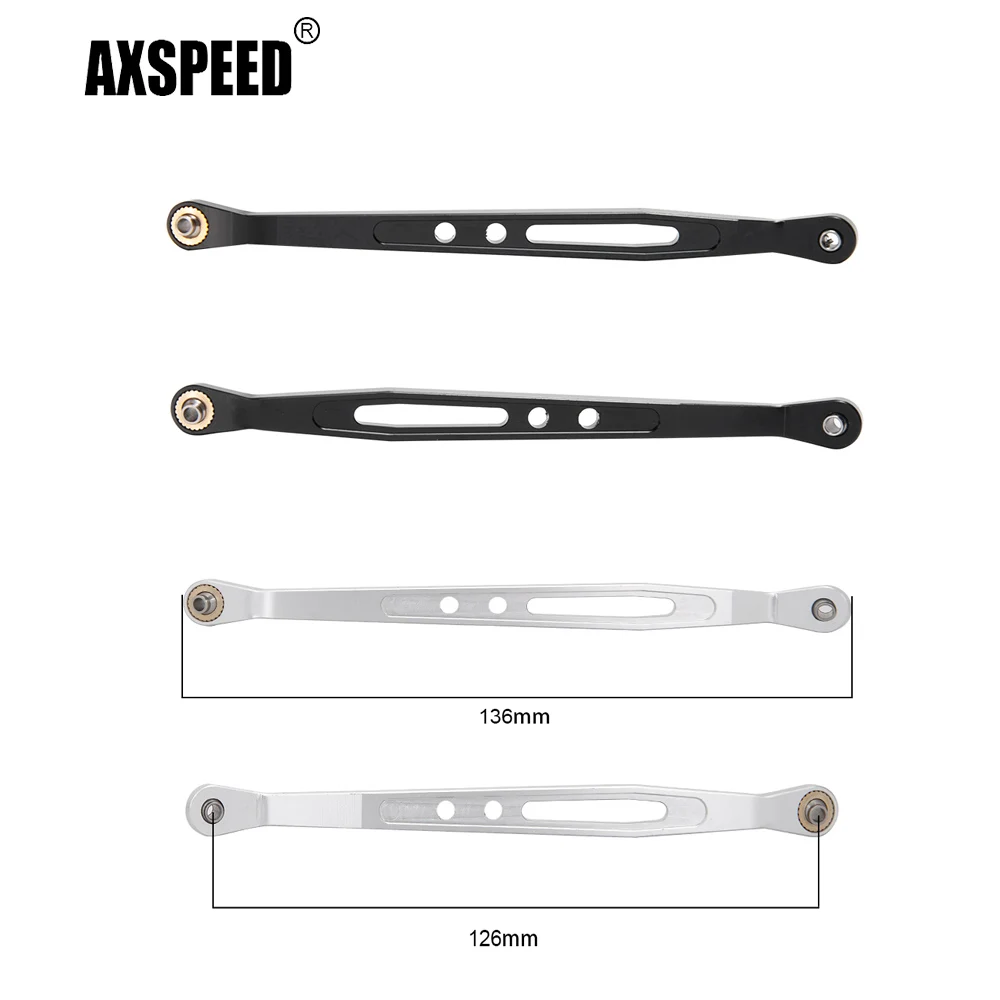 

AXSPEED Aluminum Alloy Chassis Suspension Lower Upper Link Set for 1/10 Axial Wraith 90018 RC Rock Crawler